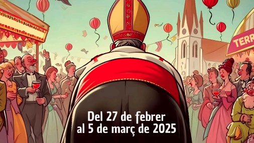 El cartell del Carnaval de Terrassa encén la polèmica per la seva representació d’un bisbe i l’ús d’intel·ligència artificial