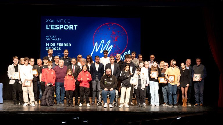 El Teatre Can Gomà acull la XXXII Nit de l’Esport amb un homenatge als referents esportius de Mollet