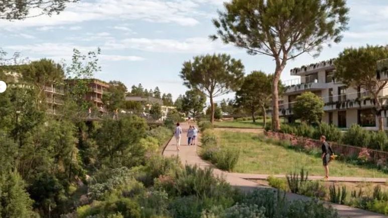 Recreació digital d'una de les propostes arquitectòniques i urbanístiques