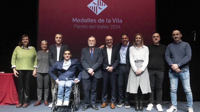 Parets reconeix el talent esportiu, cultural i empresarial amb les Medalles de la Vila 2024