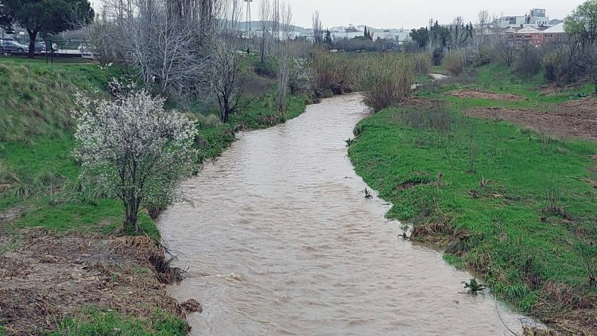 Riu Tenes al seu pas per Parets del Vallès)