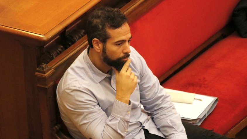 L'acusat pel crim de la Guàrdia Urbana, Albert López durant el judici