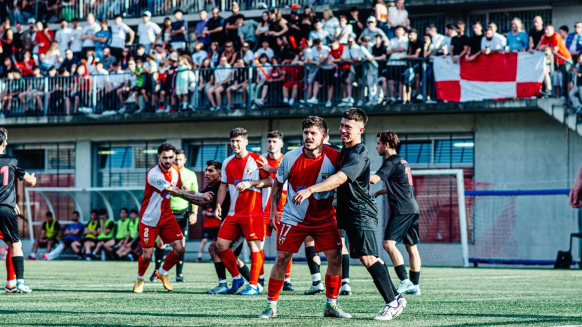 Imatge del partit de play-off del Martorelles contra el Canyelles