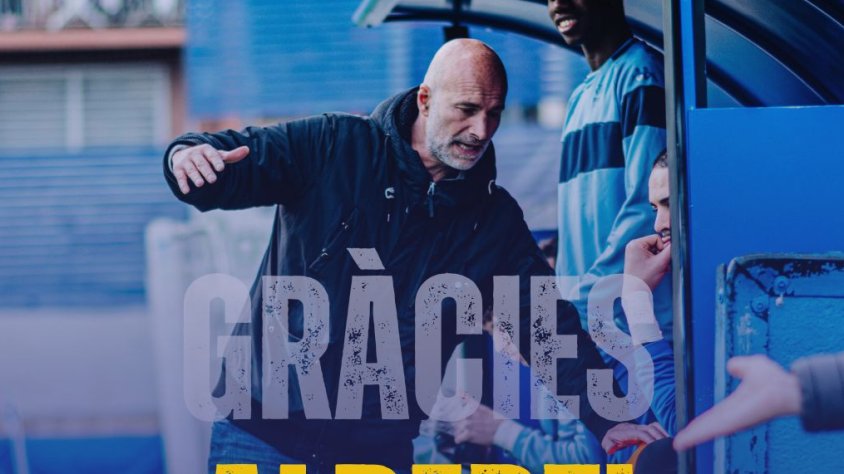 Albert Cámara posa fi a la seva etapa com a tècnic del primer equip de l'EC Granollers i Albert Batllosera agafa el relleu a la banqueta