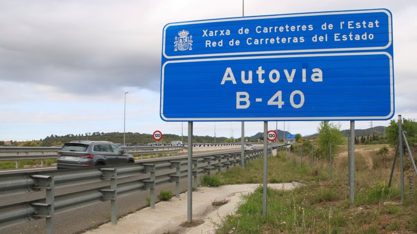 Cartell de la B-40 o Quart Cinturó a Terrassa