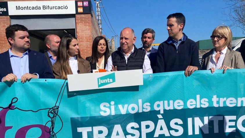 Junts reclama el traspàs integral de Rodalies sota el lema ‘Ja n'hi ha prou’