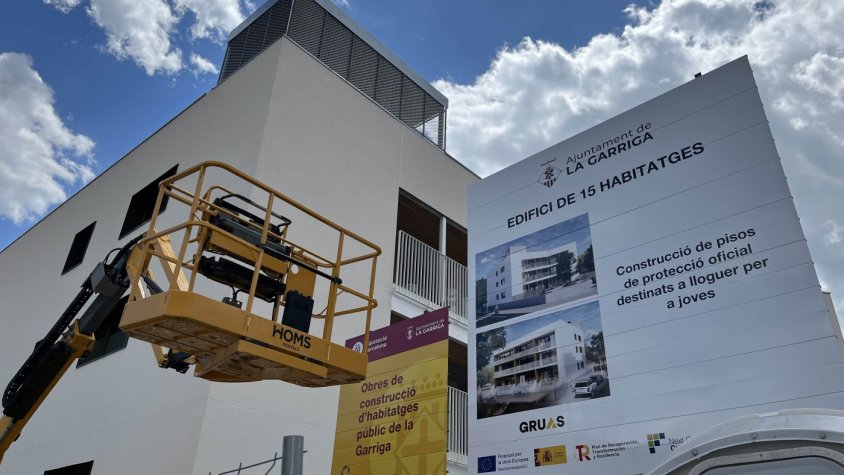 La Garriga encara la recta final de les obres dels 15 pisos públics de lloguer per a joves