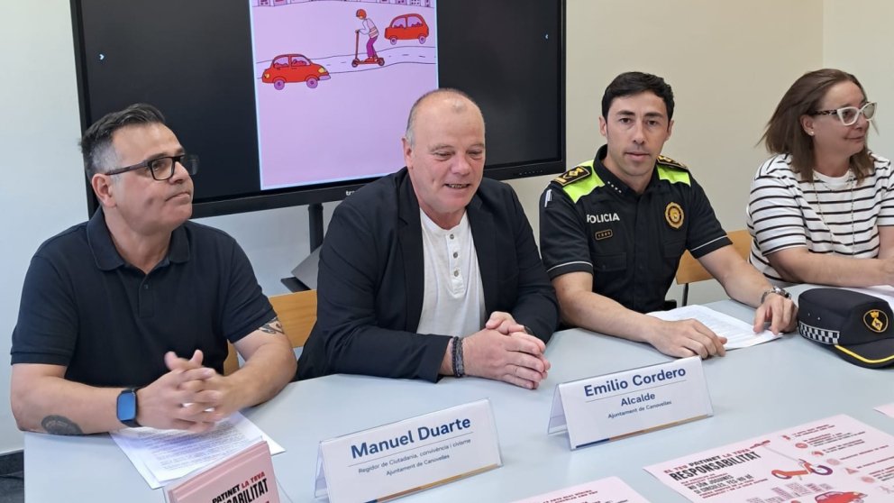 Canovelles engega una ofensiva per acabar amb les imprudències dels patinets elèctrics als carrers