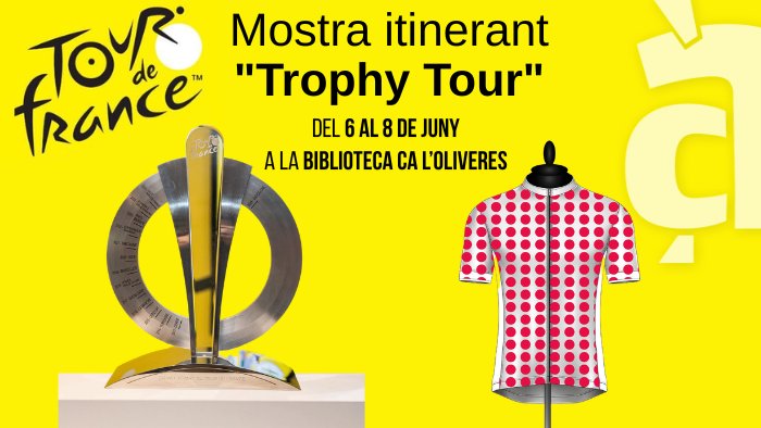 El trofeu del Tour de França es podrà veure a Lliçà d’Amunt en una exposició especial a la Biblioteca Ca l’Oliveres