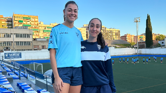 Anna Sánchez i Mireia Boix: “Volem tenir com a referència el primer equip i que a partir d’aquí moltes nenes es vulguin apuntar al club”