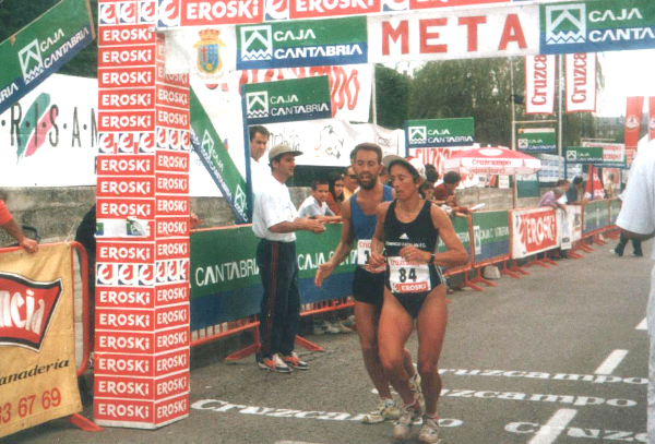 Quima Casas,  guanyadora de la primera Mitja Marató de Granollers
