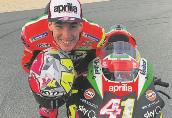 Aleix Espargaró, pilot de MotoGP a l’equip Aprilia Racing Team Gresini