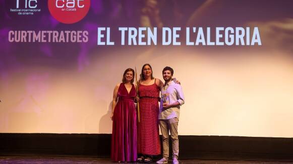 'El tren de l'alegria', de la productora paretana Anna Moragriega, guanya el premi 'Millor curtmetratge' al Festival de Cinema en Català