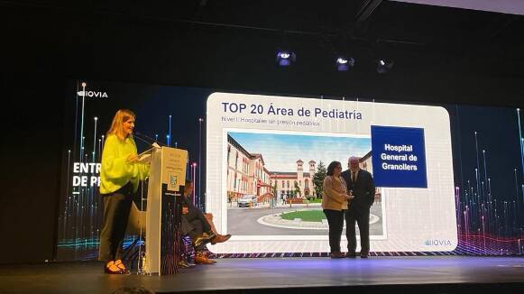 Els Premis TOP 20 d'IQVIA Healthcare reconeixen la qualitat del Servei de Pediatria de l'Hospital de Granollers