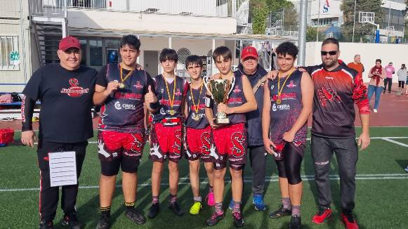 Els Scorpions de Bigues i Riells del Fai conquereixen la Copa i Lliga Catalana Cadet de Futbol Flag