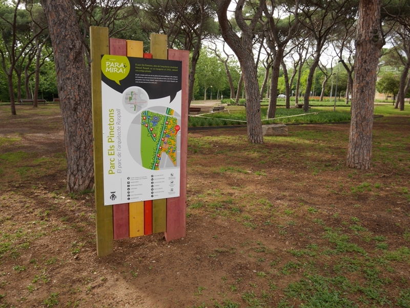 Nova senyalització i nous elements lúdics i educatius als parcs Pompeu Fabra i els Pinetons de Cardedeu