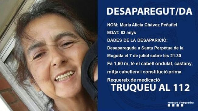 Busquen una dona de 63 anys desapareguda a Santa Perpètua de Mogoda