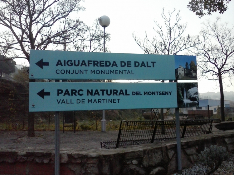 Millora de la senyalització turística a Aiguafreda
