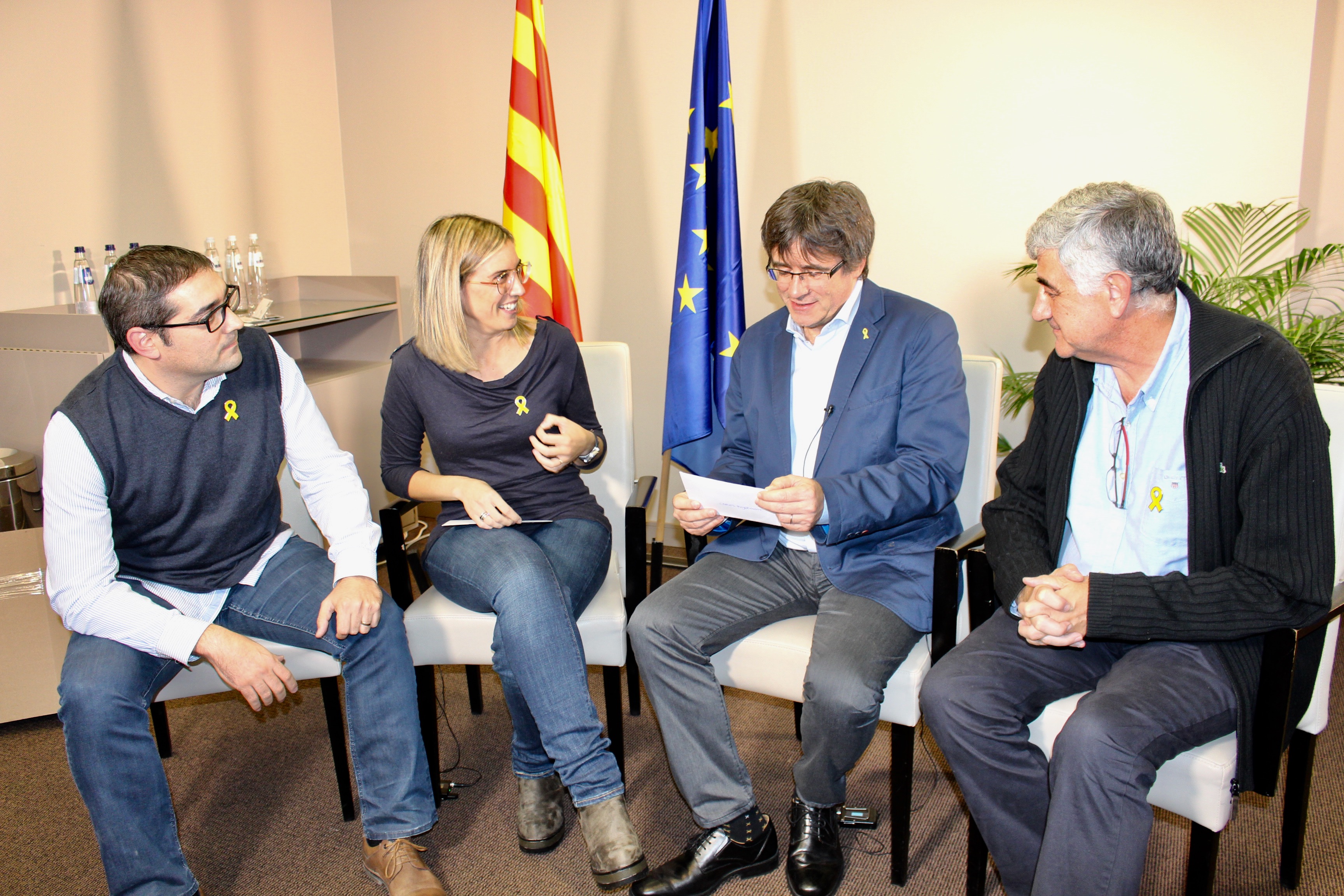 El president  Puigdemont recolza el projecte de Junts per Vilanova per a les municipals del 2019