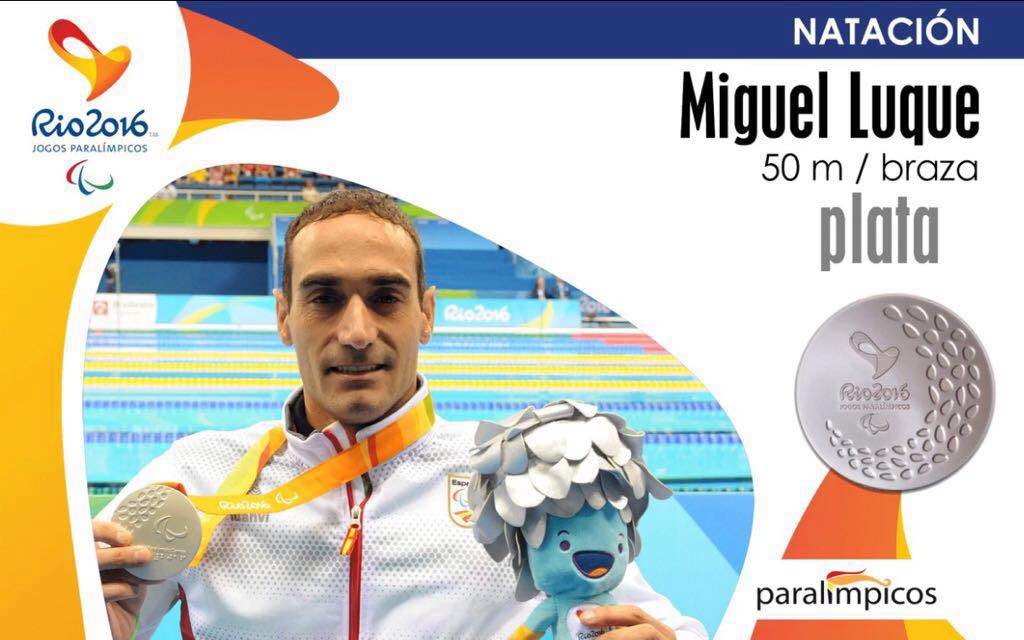Miguel Luque, plata als 50 braça a Rio