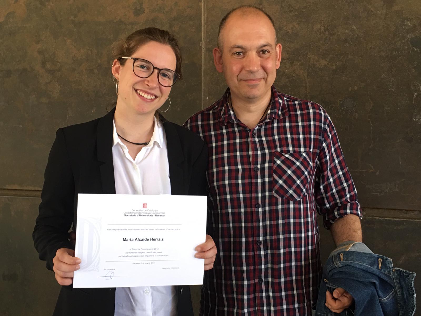 Una alumna del Ginebró obté un premi de Recerca Jove de la Generalitat