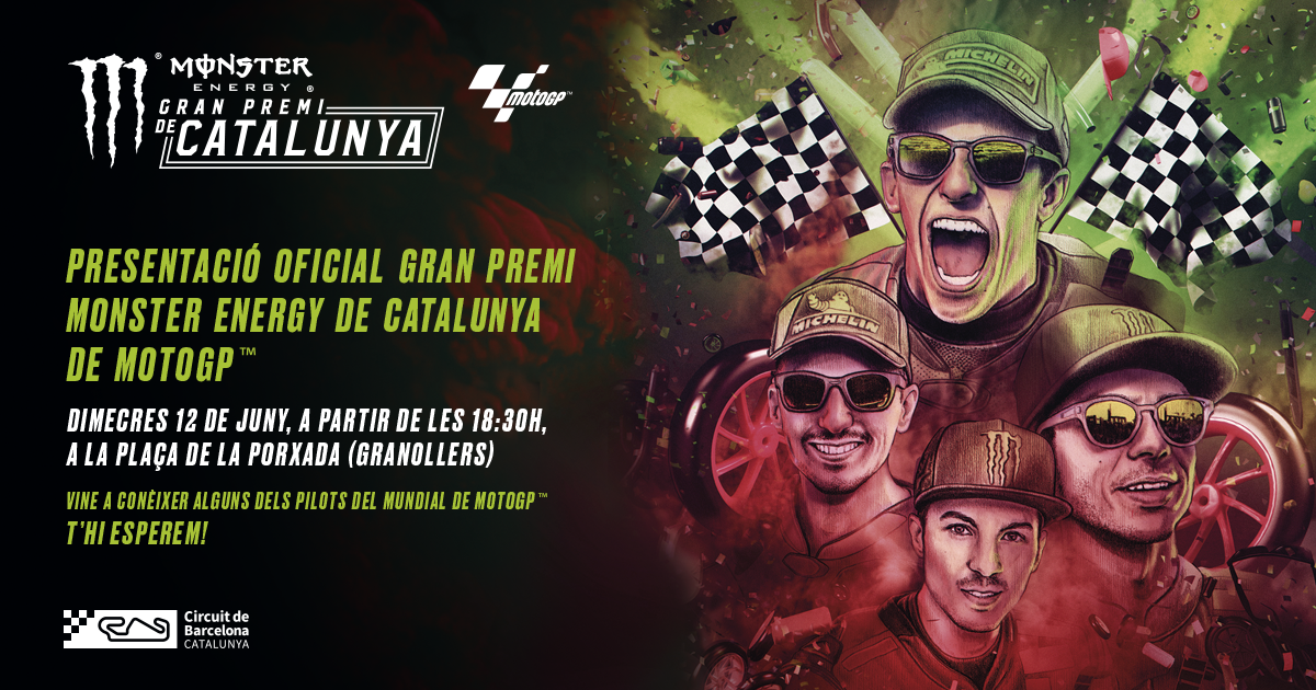 Granollers acollirà demà la presentació del Gran Premi Monster Energy de Catalunya de MotoGP