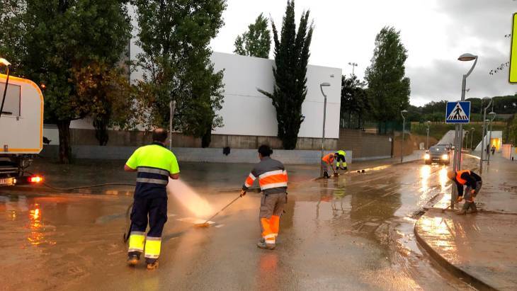 Afectacions per la tempesta d'aquesta matinada a les Franqueses del Vallès