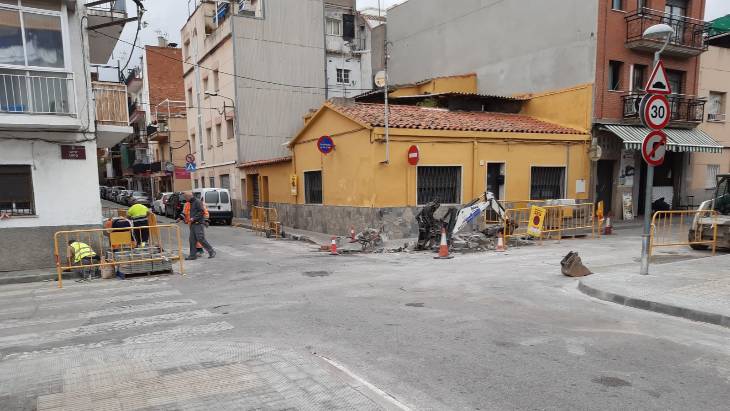 Comencen les obres de millora de l’asfaltat, voreres i accessibilitat al nucli urbà de Canovelles