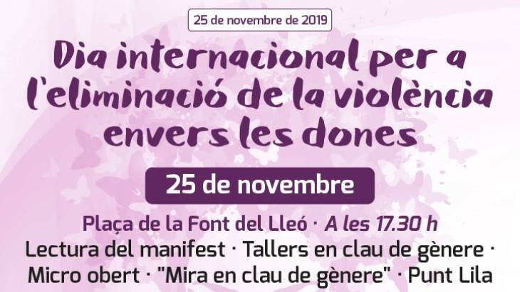 Activitats amb motiu del Dia Internacional per a l’eliminació de la violència envers les dones a Caldes de Montbui