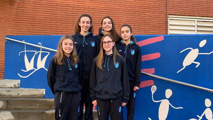 Cinc nedadores d’artística del CN Granollers, convocades per la Federació Catalana