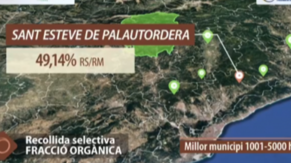 Sant Esteve de Palautordera és el millor municipi pel seu percentatge de recollida de la fracció orgànica