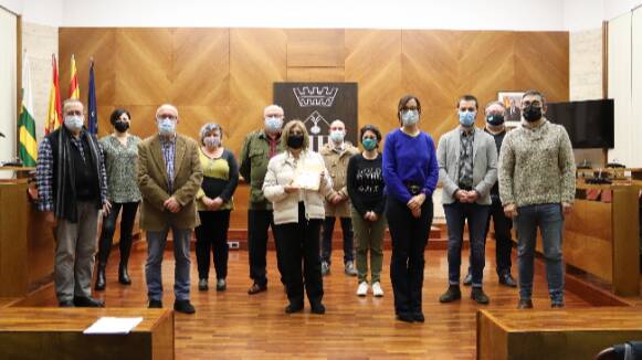 Acte de reconeixement a la tasca de les vocalies d'enterrament durant la pandèmia a Sabadell