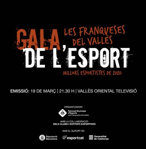El proper 19 de març s'emetrà La Gala de l'Esport de les Franqueses per VOTV