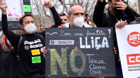 AMPLIACIÓ:A partir del 6 d'abril els treballadors de la planta de Bosch a Lliçà d'Amunt iniciaran una vaga indefinida