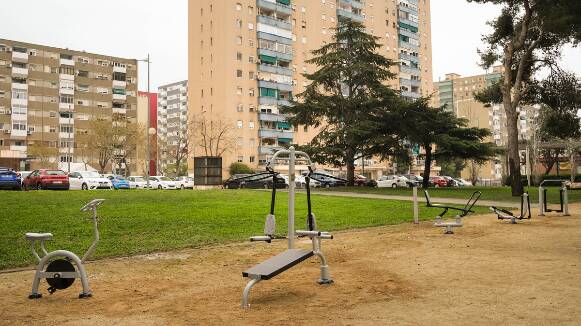 Nova zona de fitness al Parc de Joan Oliver de Badia del Vallès