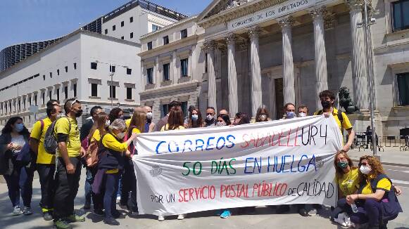 ERC de Sabadell fa arribar al Congrés espanyol la vaga de la unitat de repartiment  de Correus