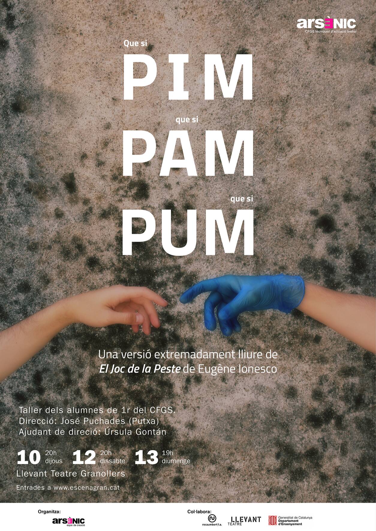 S'estrena a Llevant Teatre Granollers 'Que si PIM, que si PAM, que si PUM', l'espectacle dels i les alumnes d'Arsènic
