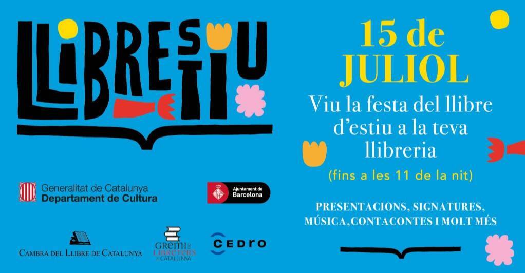 Aquest 15 de juliol se celebrarà a les llibreries catalanes la nova festa estival del llibre "Llibrestiu"