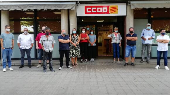 CCOO realitza concentracions davant els locals contra l'agressió sexual a Mataró
