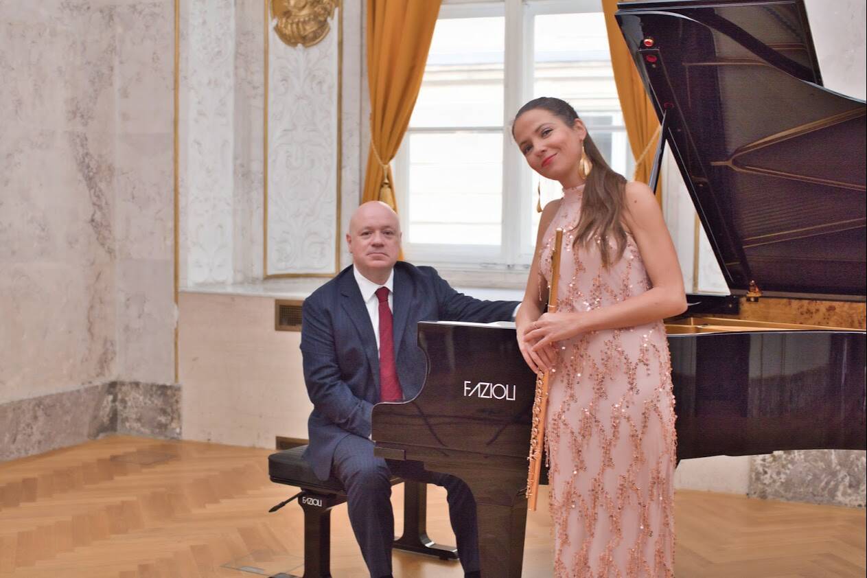 El pianista Albert Guinovart i la flautista Elisabet Franch actuaran junts al Teatre Municipal de Montcada