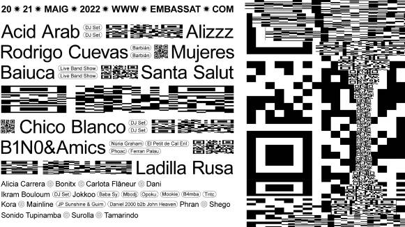 Acid Arab, Rodrigo Cuevas, Alizz, Chico Blanco i b1n0&Amics se sumen al cartell de l'Embassa't 2022