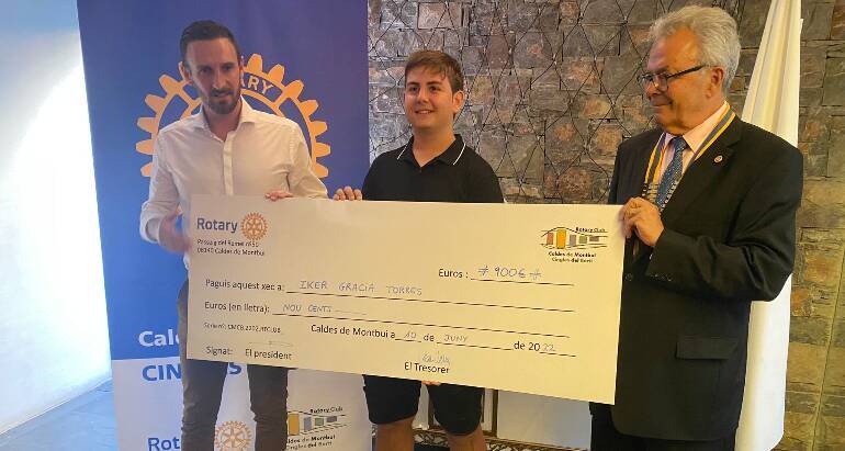 El Rotary Club Caldes lliura el primer premi Valors i Talent Carles Campistron