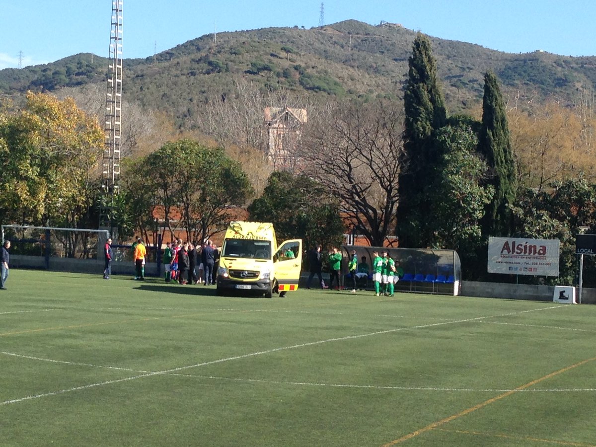Un jugador del Montcada agredeix i deixa inconscient l'entrenador de porters de La Jonquera en un partit de futbol